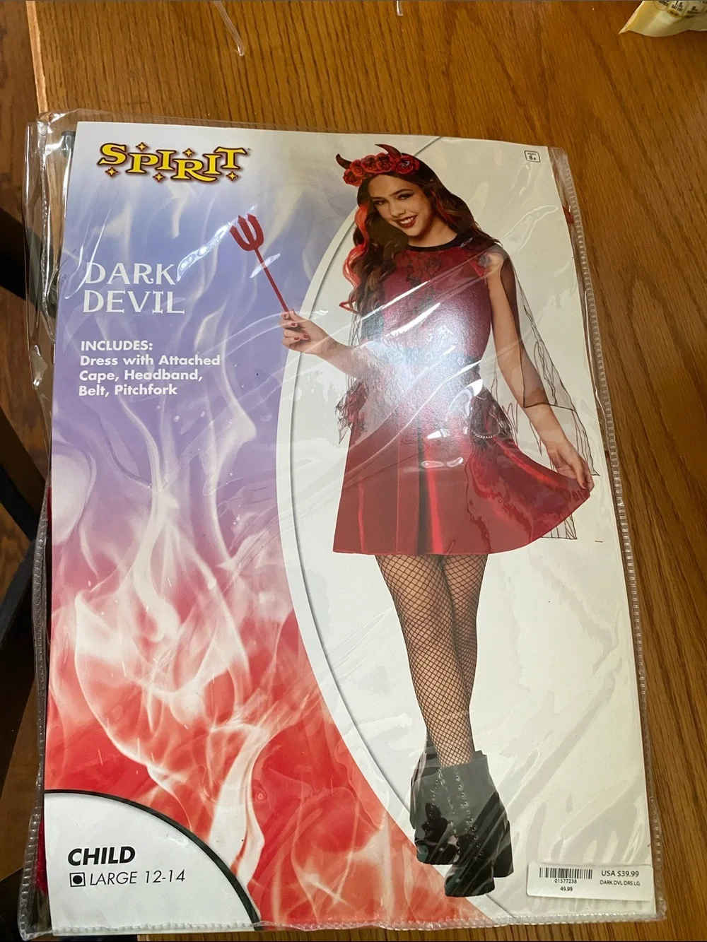 Spirit costume. Never opened Sz 12-14